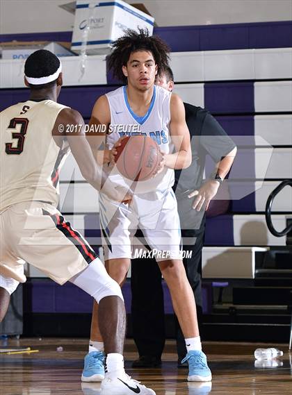 Thumbnail 3 in Salesian College Preparatory vs. Burbank (St. Hope Elite Classic) photogallery.