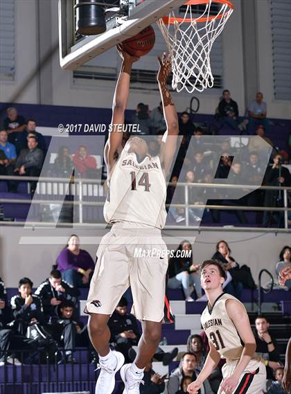 Thumbnail 1 in Salesian College Preparatory vs. Burbank (St. Hope Elite Classic) photogallery.