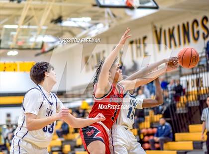 Thumbnail 2 in Olathe West vs Wyandotte (West Varsity Boy's Tournament) photogallery.