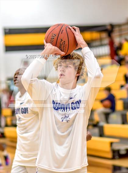 Thumbnail 2 in Olathe West vs Wyandotte (West Varsity Boy's Tournament) photogallery.