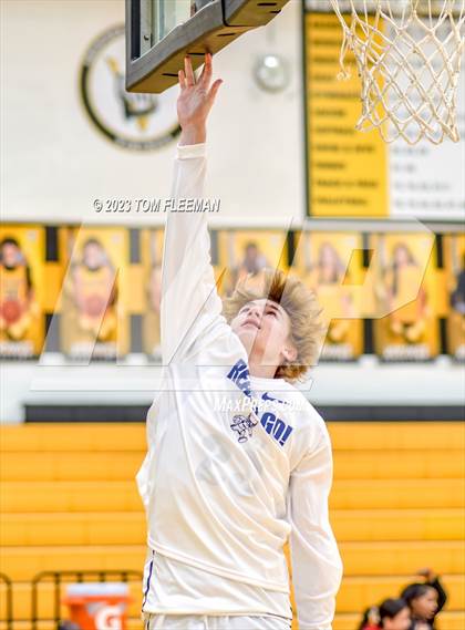 Thumbnail 2 in Olathe West vs Wyandotte (West Varsity Boy's Tournament) photogallery.
