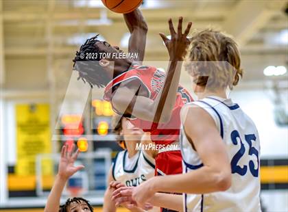 Thumbnail 3 in Olathe West vs Wyandotte (West Varsity Boy's Tournament) photogallery.