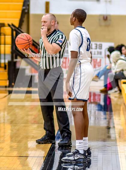 Thumbnail 3 in Olathe West vs Wyandotte (West Varsity Boy's Tournament) photogallery.