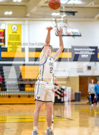 Thumbnail 1 in Olathe West vs Wyandotte (West Varsity Boy's Tournament) photogallery.