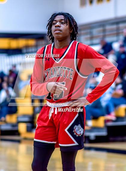 Thumbnail 2 in Olathe West vs Wyandotte (West Varsity Boy's Tournament) photogallery.