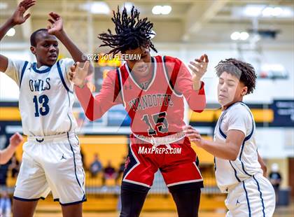 Thumbnail 3 in Olathe West vs Wyandotte (West Varsity Boy's Tournament) photogallery.