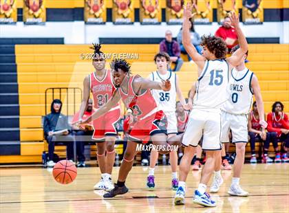 Thumbnail 3 in Olathe West vs Wyandotte (West Varsity Boy's Tournament) photogallery.