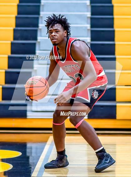 Thumbnail 2 in Olathe West vs Wyandotte (West Varsity Boy's Tournament) photogallery.
