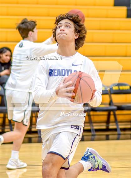 Thumbnail 2 in Olathe West vs Wyandotte (West Varsity Boy's Tournament) photogallery.