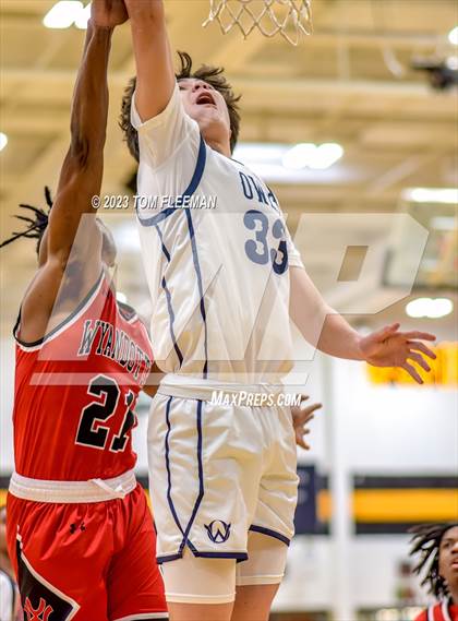 Thumbnail 1 in Olathe West vs Wyandotte (West Varsity Boy's Tournament) photogallery.