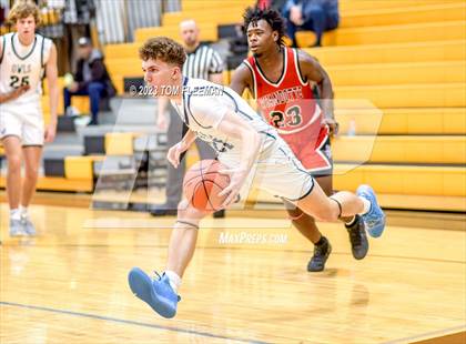 Thumbnail 1 in Olathe West vs Wyandotte (West Varsity Boy's Tournament) photogallery.