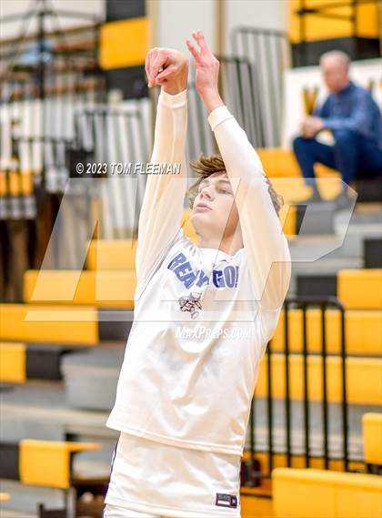 Thumbnail 3 in Olathe West vs Wyandotte (West Varsity Boy's Tournament) photogallery.
