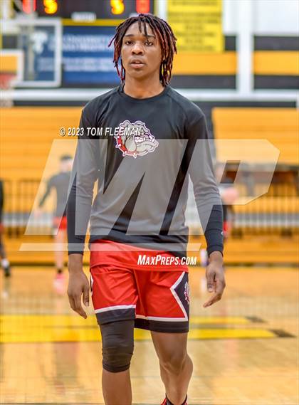 Thumbnail 3 in Olathe West vs Wyandotte (West Varsity Boy's Tournament) photogallery.