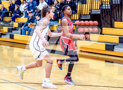 Thumbnail 3 in Olathe West vs Wyandotte (West Varsity Boy's Tournament) photogallery.