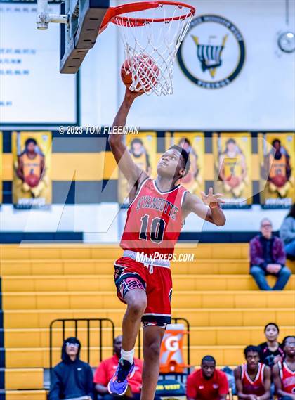 Thumbnail 2 in Olathe West vs Wyandotte (West Varsity Boy's Tournament) photogallery.