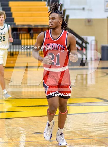 Thumbnail 3 in Olathe West vs Wyandotte (West Varsity Boy's Tournament) photogallery.