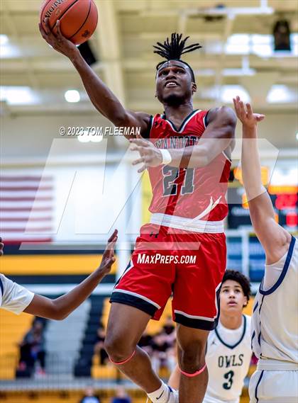Thumbnail 2 in Olathe West vs Wyandotte (West Varsity Boy's Tournament) photogallery.