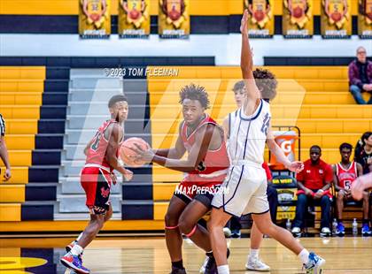 Thumbnail 2 in Olathe West vs Wyandotte (West Varsity Boy's Tournament) photogallery.