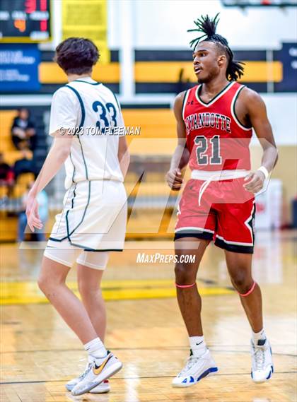 Thumbnail 2 in Olathe West vs Wyandotte (West Varsity Boy's Tournament) photogallery.