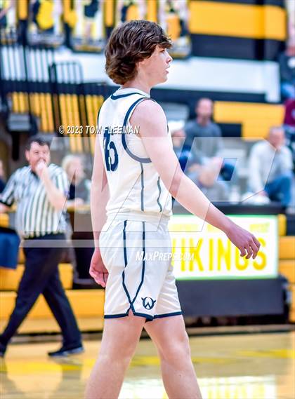 Thumbnail 2 in Olathe West vs Wyandotte (West Varsity Boy's Tournament) photogallery.