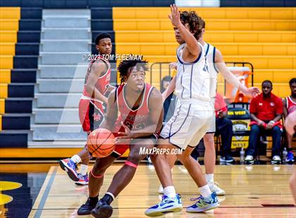 Thumbnail 3 in Olathe West vs Wyandotte (West Varsity Boy's Tournament) photogallery.