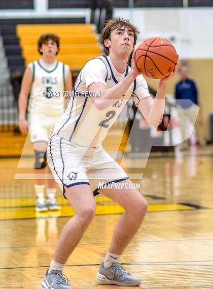 Thumbnail 3 in Olathe West vs Wyandotte (West Varsity Boy's Tournament) photogallery.