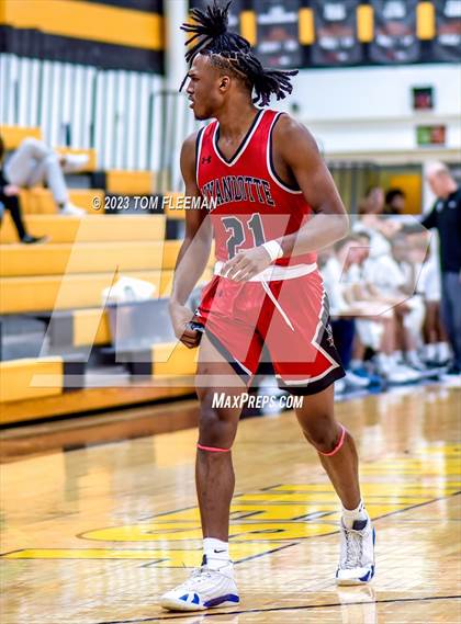 Thumbnail 3 in Olathe West vs Wyandotte (West Varsity Boy's Tournament) photogallery.