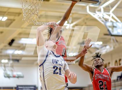 Thumbnail 1 in Olathe West vs Wyandotte (West Varsity Boy's Tournament) photogallery.
