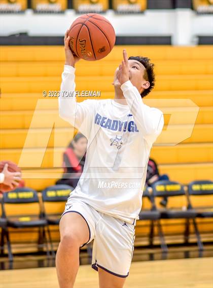 Thumbnail 3 in Olathe West vs Wyandotte (West Varsity Boy's Tournament) photogallery.