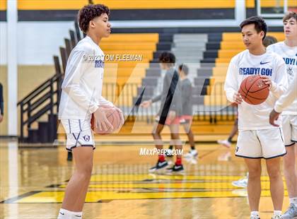 Thumbnail 3 in Olathe West vs Wyandotte (West Varsity Boy's Tournament) photogallery.