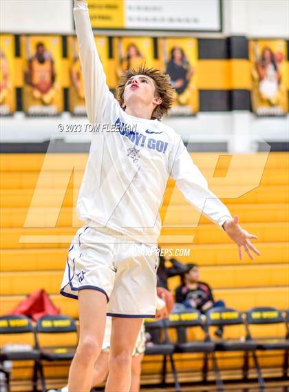 Thumbnail 1 in Olathe West vs Wyandotte (West Varsity Boy's Tournament) photogallery.