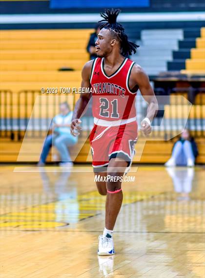 Thumbnail 1 in Olathe West vs Wyandotte (West Varsity Boy's Tournament) photogallery.