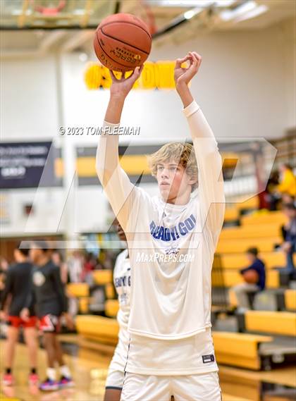 Thumbnail 3 in Olathe West vs Wyandotte (West Varsity Boy's Tournament) photogallery.