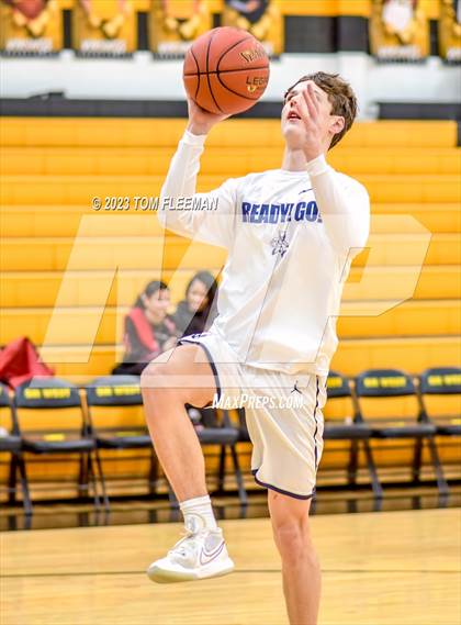 Thumbnail 2 in Olathe West vs Wyandotte (West Varsity Boy's Tournament) photogallery.
