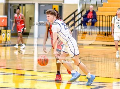 Thumbnail 2 in Olathe West vs Wyandotte (West Varsity Boy's Tournament) photogallery.