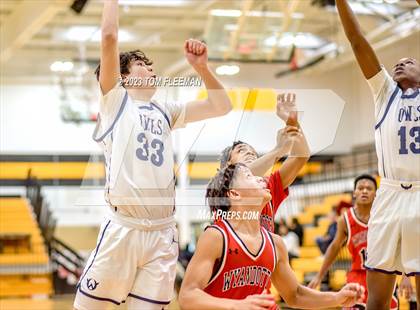 Thumbnail 3 in Olathe West vs Wyandotte (West Varsity Boy's Tournament) photogallery.