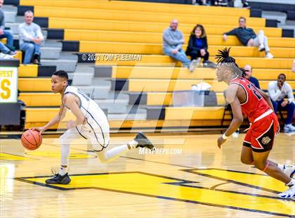 Thumbnail 2 in Olathe West vs Wyandotte (West Varsity Boy's Tournament) photogallery.