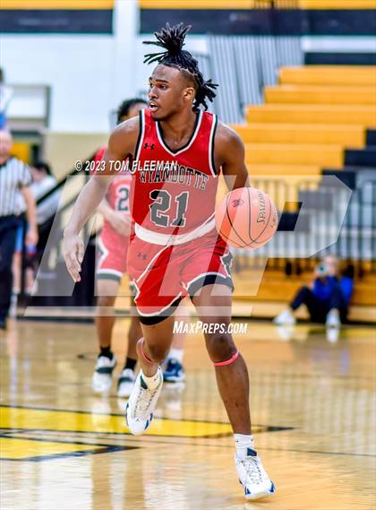 Thumbnail 3 in Olathe West vs Wyandotte (West Varsity Boy's Tournament) photogallery.