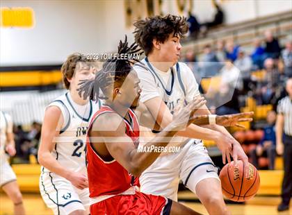 Thumbnail 3 in Olathe West vs Wyandotte (West Varsity Boy's Tournament) photogallery.
