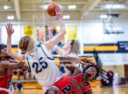 Thumbnail 2 in Olathe West vs Wyandotte (West Varsity Boy's Tournament) photogallery.