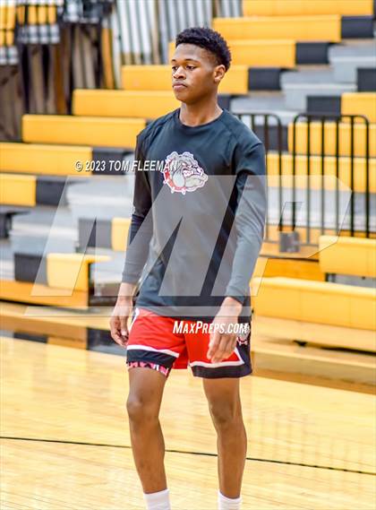 Thumbnail 3 in Olathe West vs Wyandotte (West Varsity Boy's Tournament) photogallery.