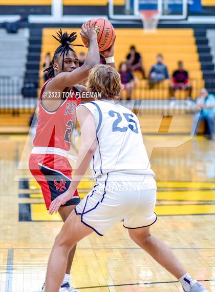 Thumbnail 2 in Olathe West vs Wyandotte (West Varsity Boy's Tournament) photogallery.
