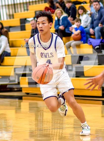 Thumbnail 2 in Olathe West vs Wyandotte (West Varsity Boy's Tournament) photogallery.