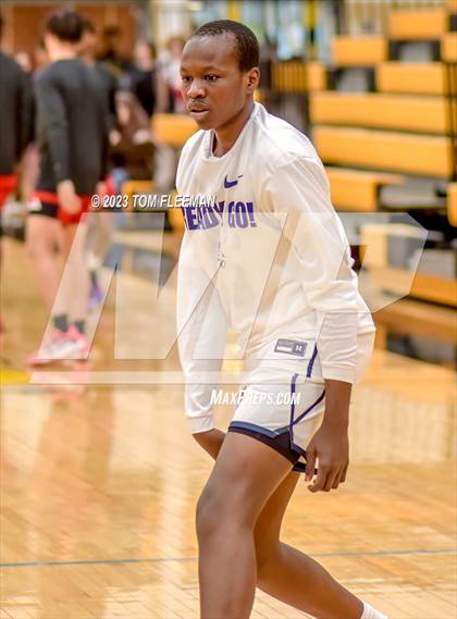 Thumbnail 2 in Olathe West vs Wyandotte (West Varsity Boy's Tournament) photogallery.