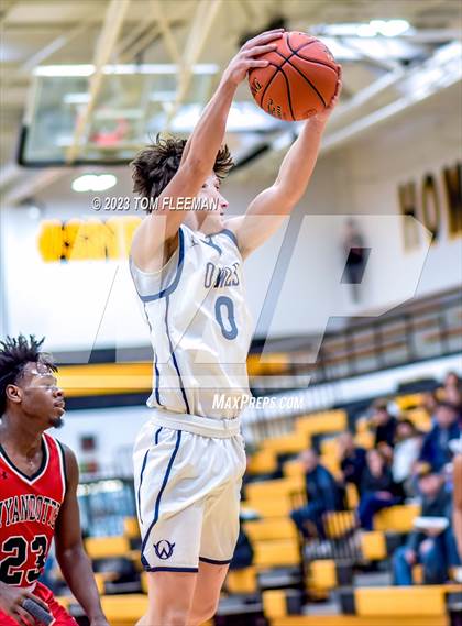 Thumbnail 3 in Olathe West vs Wyandotte (West Varsity Boy's Tournament) photogallery.