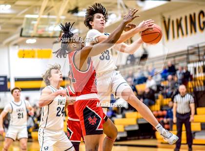 Thumbnail 2 in Olathe West vs Wyandotte (West Varsity Boy's Tournament) photogallery.