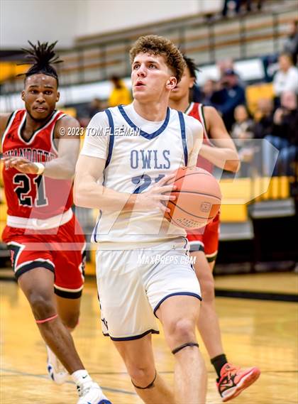 Thumbnail 2 in Olathe West vs Wyandotte (West Varsity Boy's Tournament) photogallery.