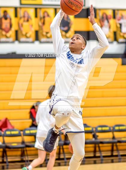 Thumbnail 2 in Olathe West vs Wyandotte (West Varsity Boy's Tournament) photogallery.