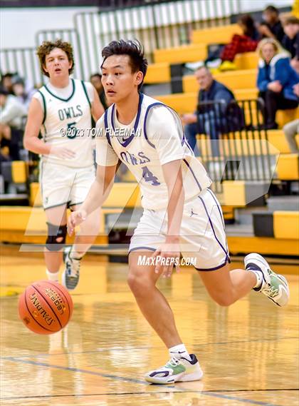Thumbnail 3 in Olathe West vs Wyandotte (West Varsity Boy's Tournament) photogallery.