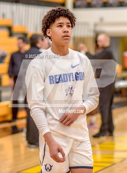 Thumbnail 1 in Olathe West vs Wyandotte (West Varsity Boy's Tournament) photogallery.